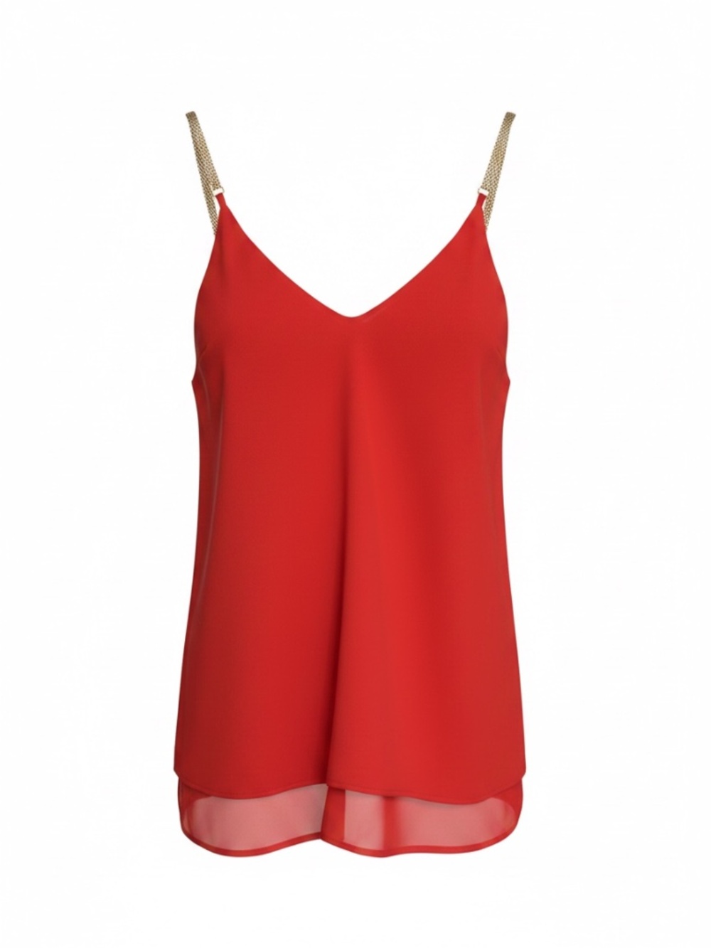 Express Red Chain Strap Cami Tank – XS